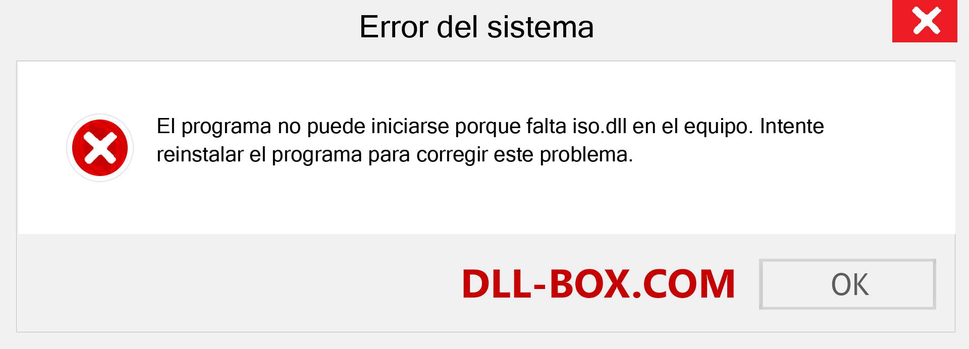 ¿Falta el archivo iso.dll ?. Descargar para Windows 7, 8, 10 - Corregir iso dll Missing Error en Windows, fotos, imágenes