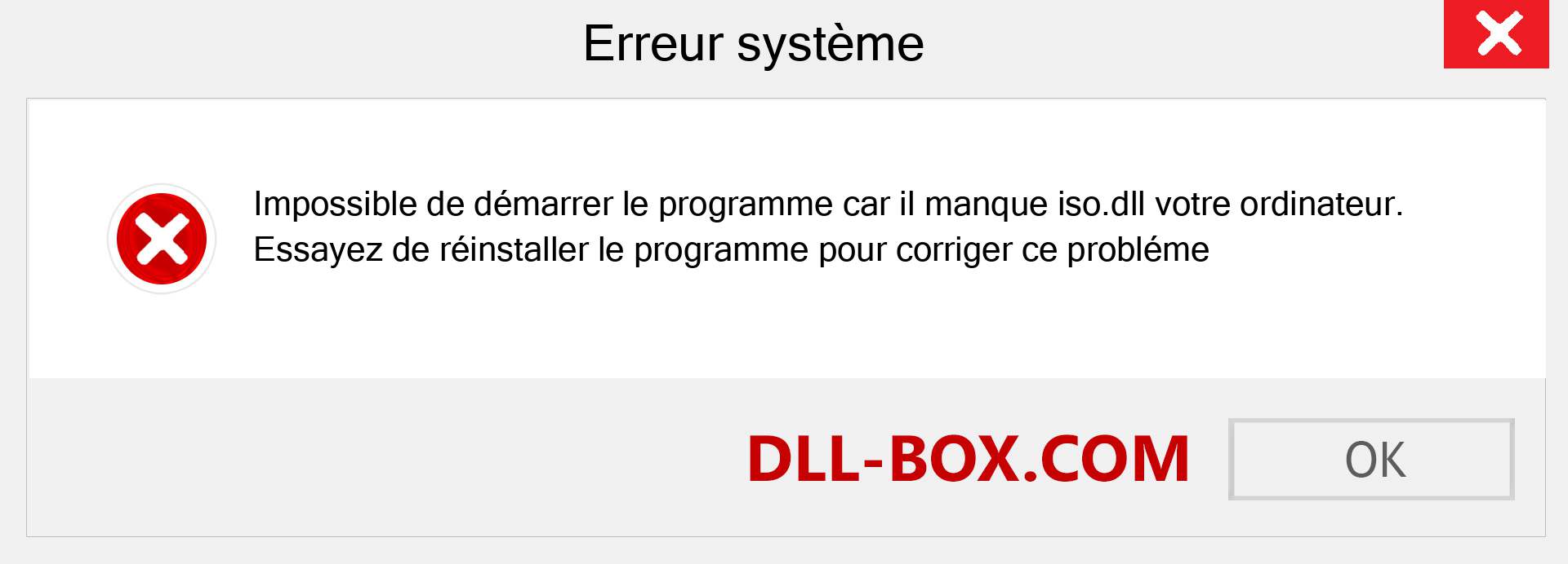 Le fichier iso.dll est manquant ?. Télécharger pour Windows 7, 8, 10 - Correction de l'erreur manquante iso dll sur Windows, photos, images